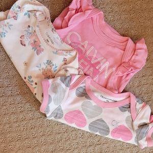 Calvin Klein onesies- 3 pieces
